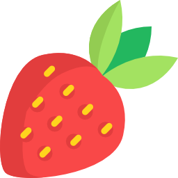 Zoete crêpe met aardbeien